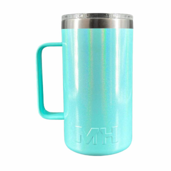 Taza Térmica Premium 20oz Aqua Glitter
