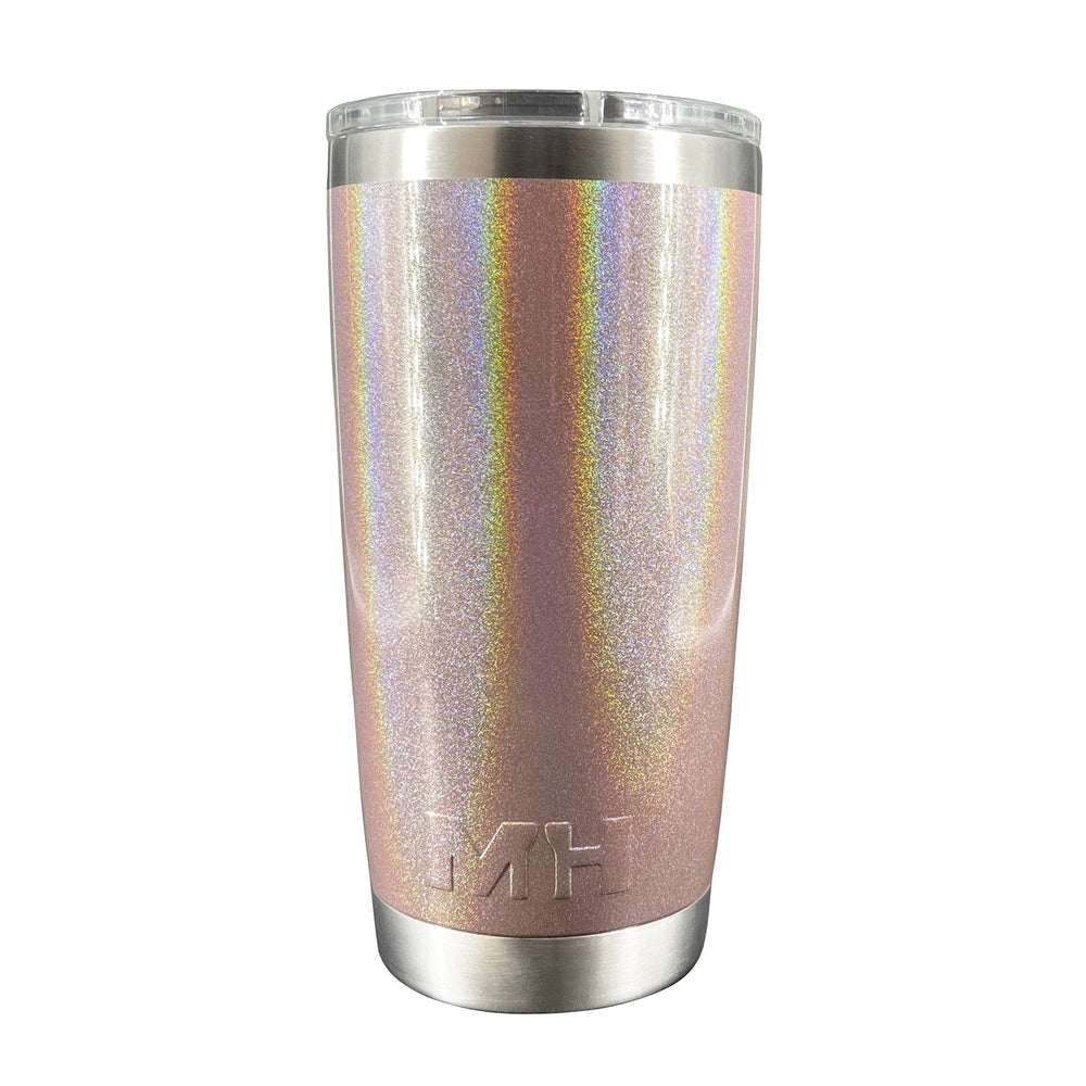 Vaso Térmico Premium 20oz Rose Gold Glitter - Master Holder - 20 Rose Gold