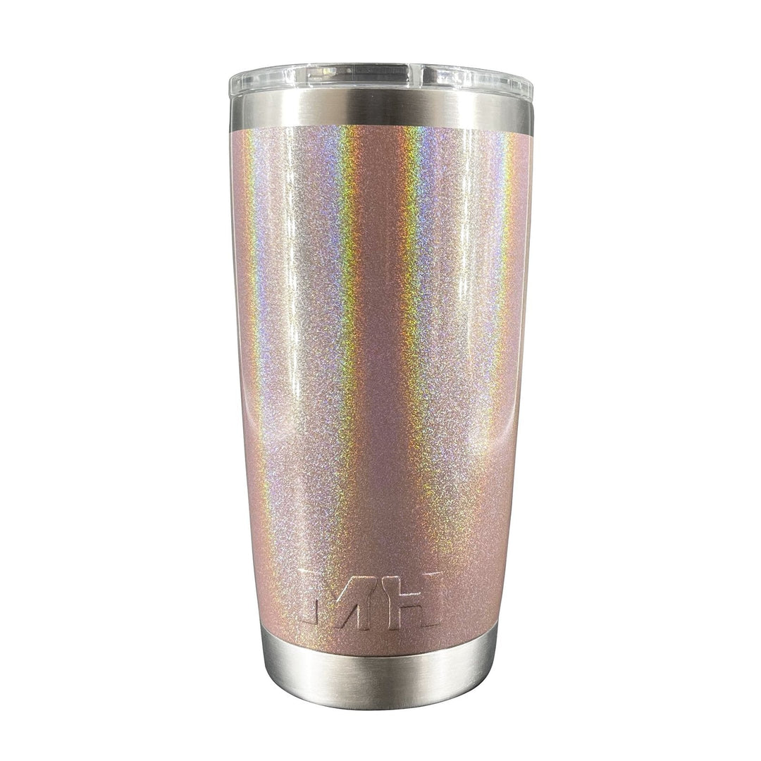 Vaso Térmico Premium 20oz Rose Gold Glitter - Master Holder - 20 Rose Gold